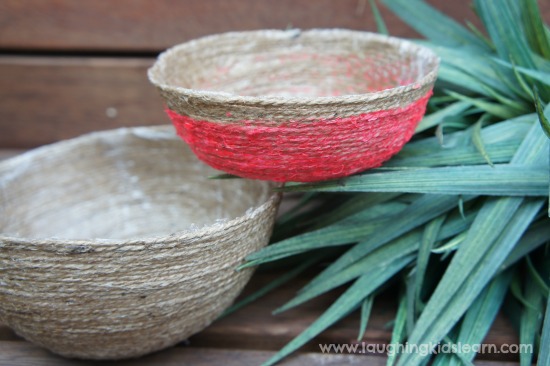 bowls made of twine