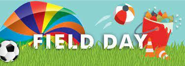 field day with soccer ball and parachute