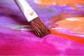 paintbrush painting bright colors