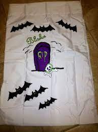 pillowcase decorated for Halloween