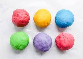 balls of colored playdough