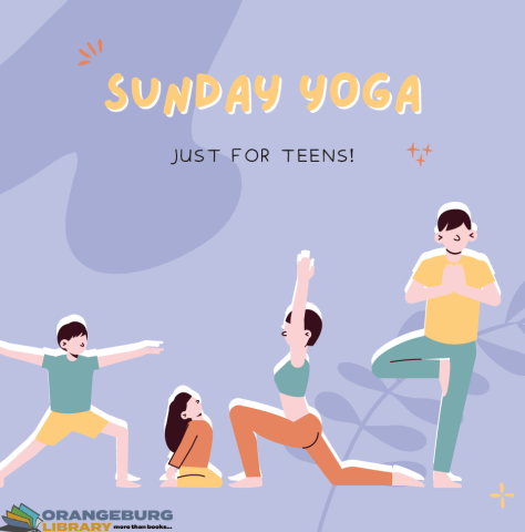 cartoon people in yoga poses