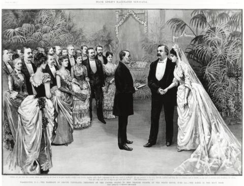President Grover Cleveland's wedding to First Lady Frances Folsom Cleveland