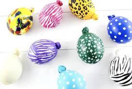 ballons decorated and turned into stress balls