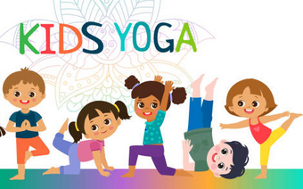 Kids in yoga poses