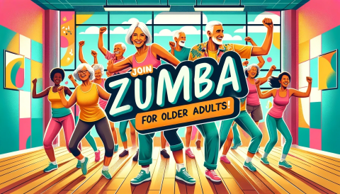 older adults doing zumba