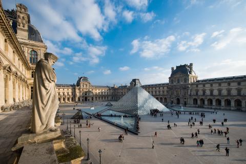 Louvre's Courtyard