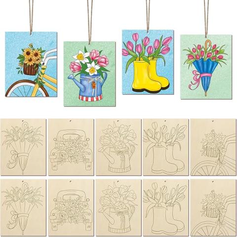 Spring-Themed Wood Craft