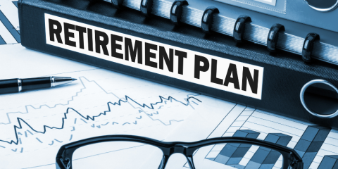 binder labelled retirement plan