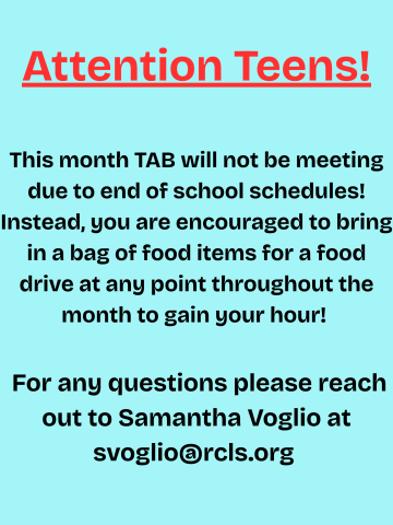 Food Drive this Month!
