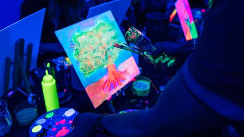 glow in the dark painting