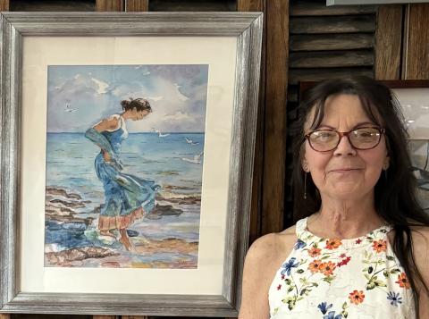 Meet Artist Carol Volo at the Top-of-the-Stairs Gallery Reception