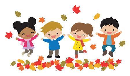 fall kids