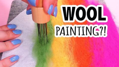 Wool Painting with Carlise