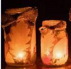 fall jar lantern