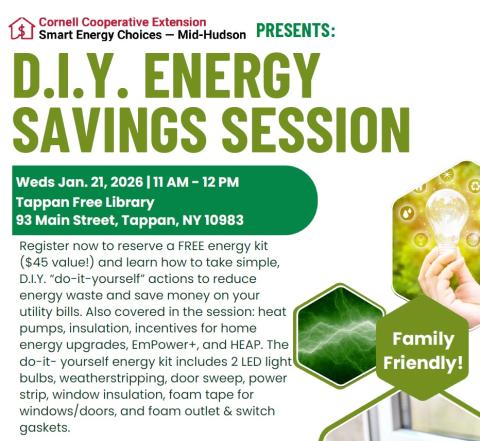 energy savings session info