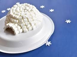 igloo made of marshmallows