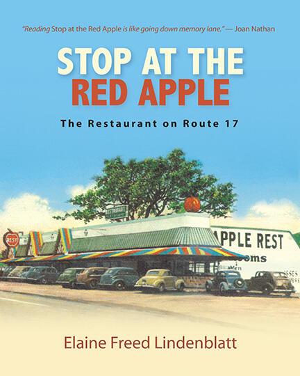 cover of the book 'stop at the red apple' with a drawing of the Red Apple Rest