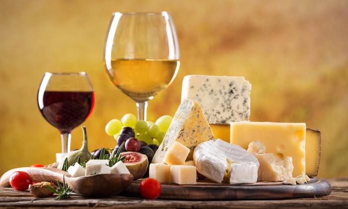 Enjoy wine and cheese while you browse the exhibit.