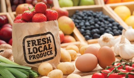 Eat locally fresh produce.