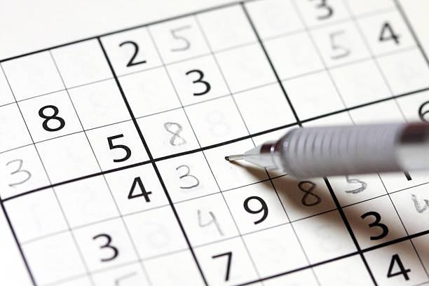 sudoku puzzle with pencil