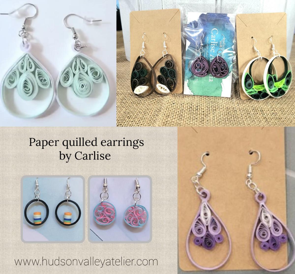 Learn how to make paper quilled earrings