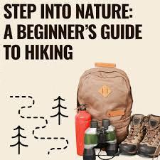 hiking books, backpack, and water bottle