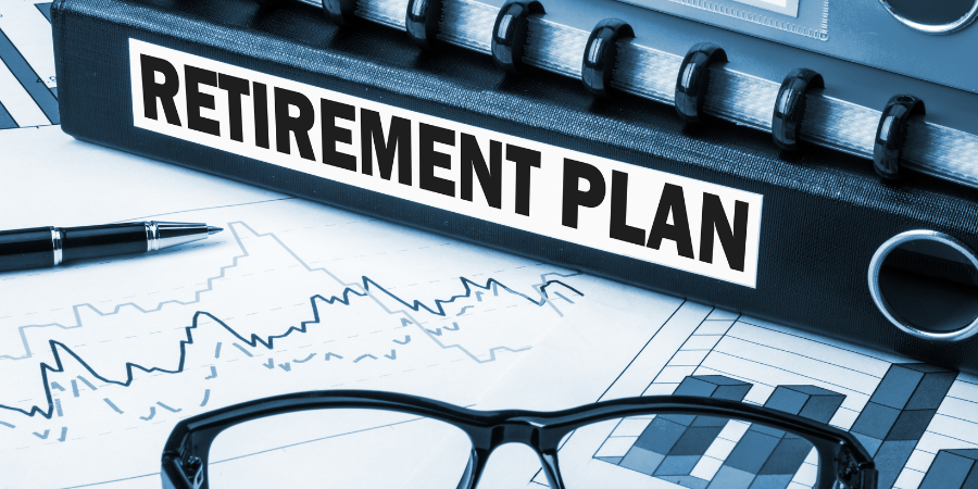 binder labelled retirement plan