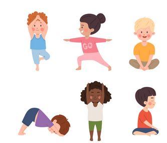 kids in yoga poses