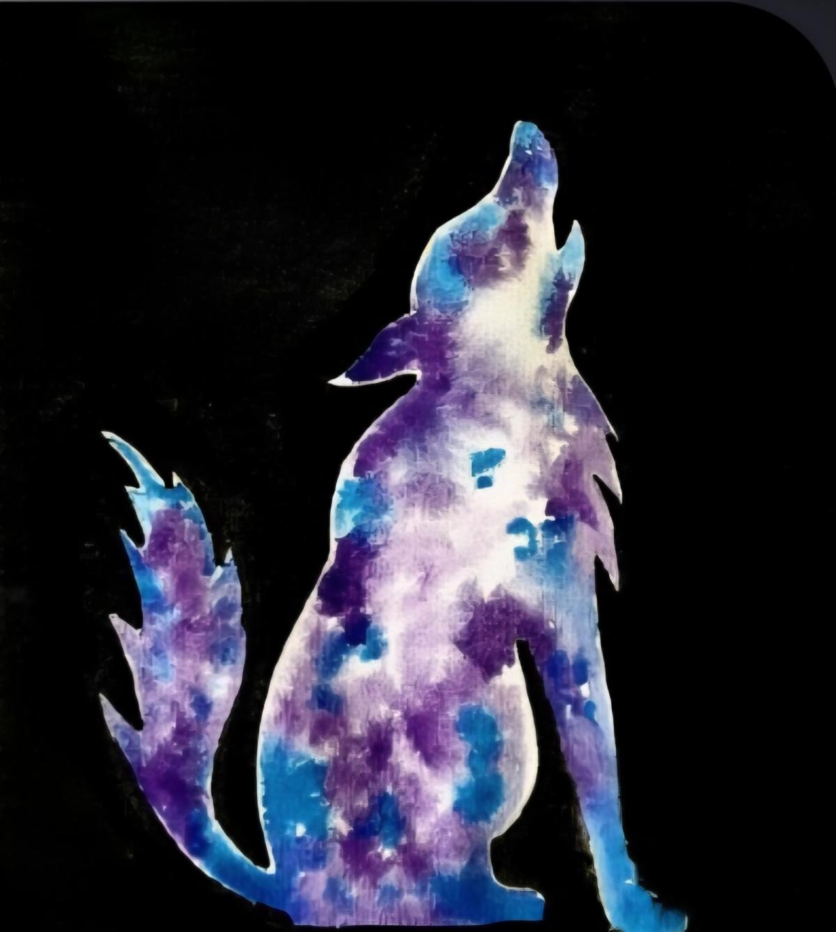  Watercolor Reverse Silhouette with Carlise