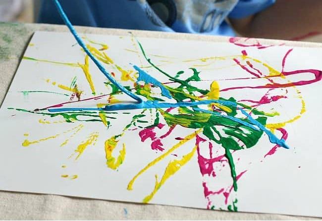 painting with string